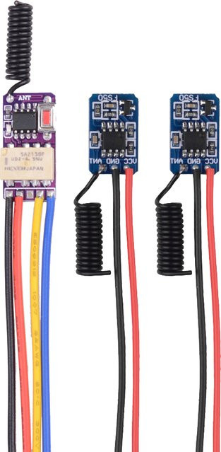 CENTURY AOKE HF-Fernbedienungsplatine 433 MHz 1527 Mini-Relaiskontakt für Alarmsysteme 3,5–12 V - Bild 1