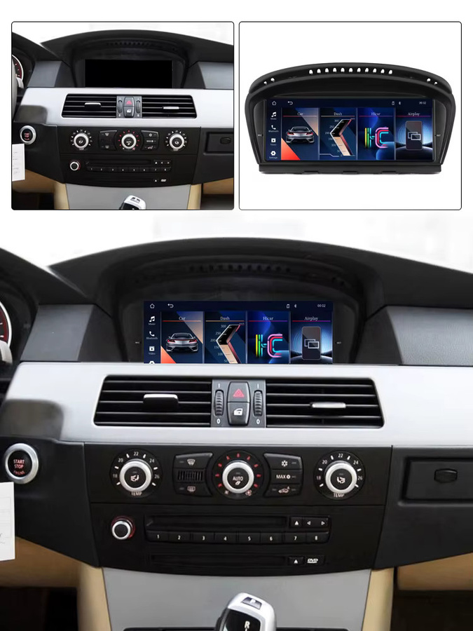 MEKEDE Linux-System Multimedia-Display mit 9,3 Zoll für BMW 3er E90 E91 E92 E93 und 5er E60 E61 E62 E63 E64 CIC CCC-System, kabelloses CarPlay und Android Auto, Schwarz - Bild 8