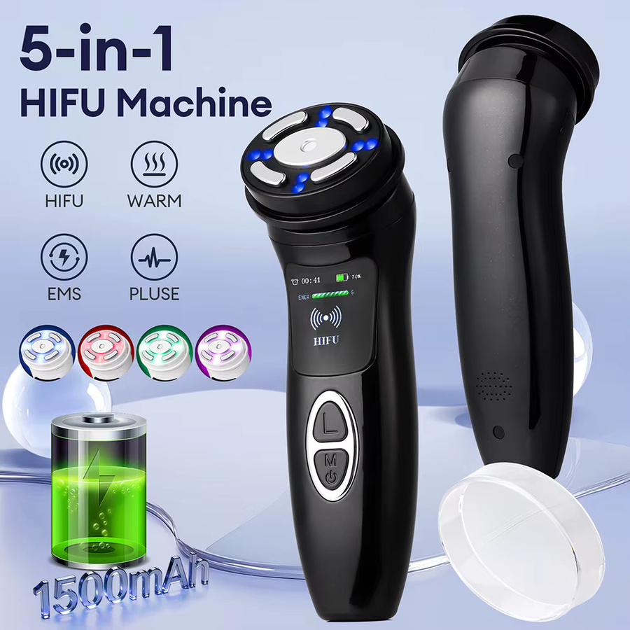 Foreverlily 5-in-1 Mini-HIFU-Massagegerät, Unisex, Gesicht - Bild 2