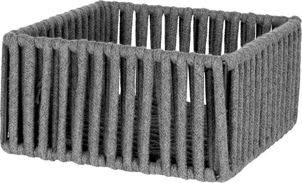 Schöner Wohnen Aufbewahrungskorb Zovo M Grau B: 20 cm, T: 20 cm, H: 10 cm