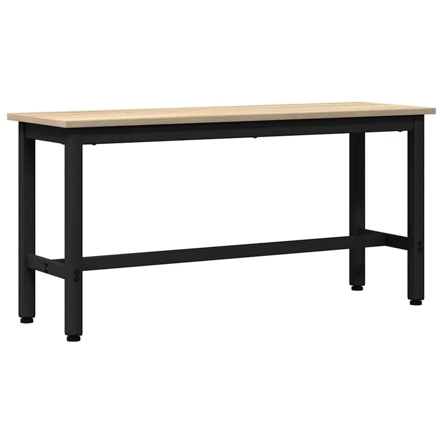 vidaXL Esstischbank Sonoma-Eiche modern B/T/H: 110 x 32,5 x 48,5 cm - Bild 2