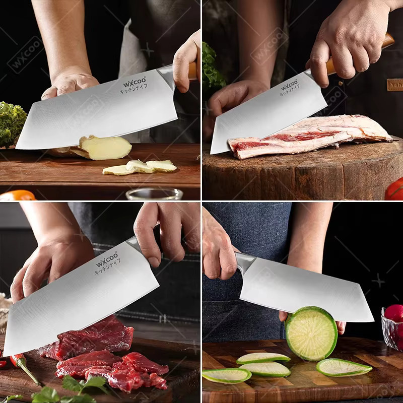 WXCOO Professionelles Entbeinsmesser aus Edelstahl in Silber zum Schneiden von Fleisch und Obst - Bild 5