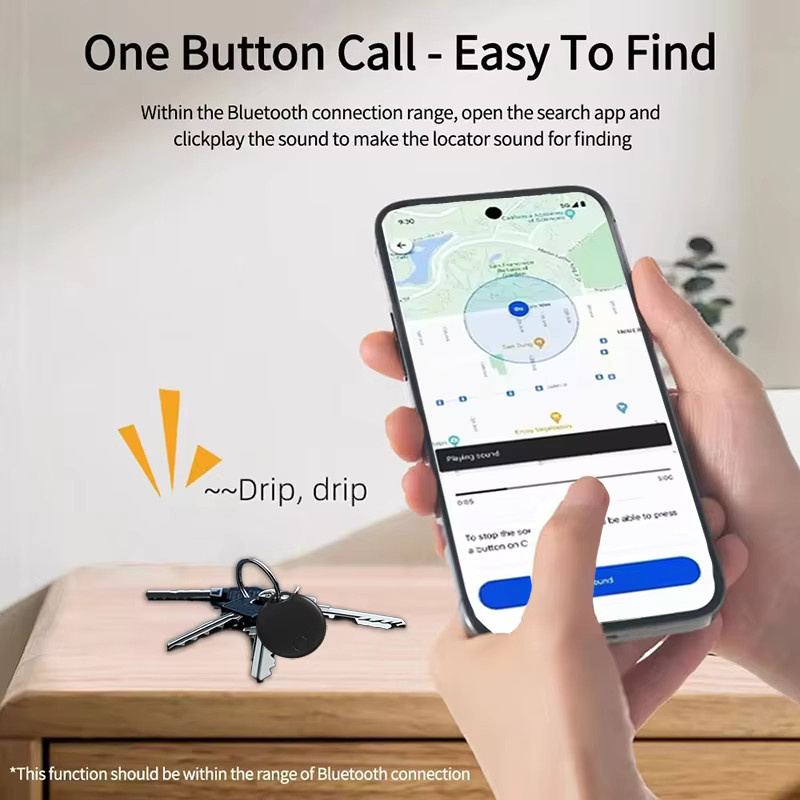 RSH Tracker für Android Smart Tag mit Google Find My Device Unterstützung, Anti-Verlust-Erinnerung und Ton zur Lokalisierung von Schlüsseln und Gepäck - Bild 4