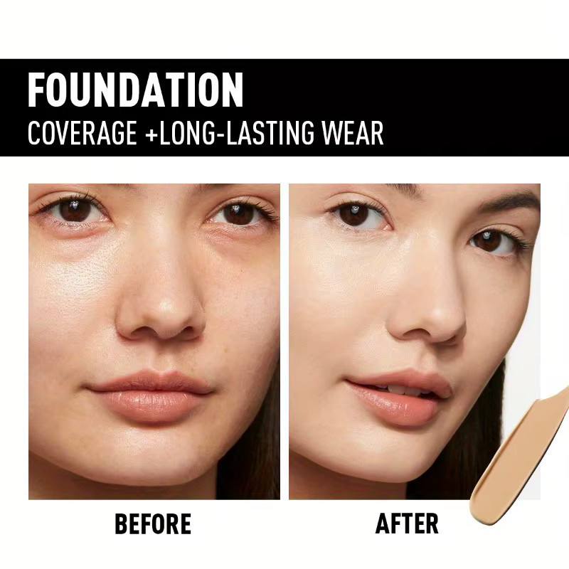 PECOLOVERS Liquid Foundation, Matte Finish, Unisex - Bild 5