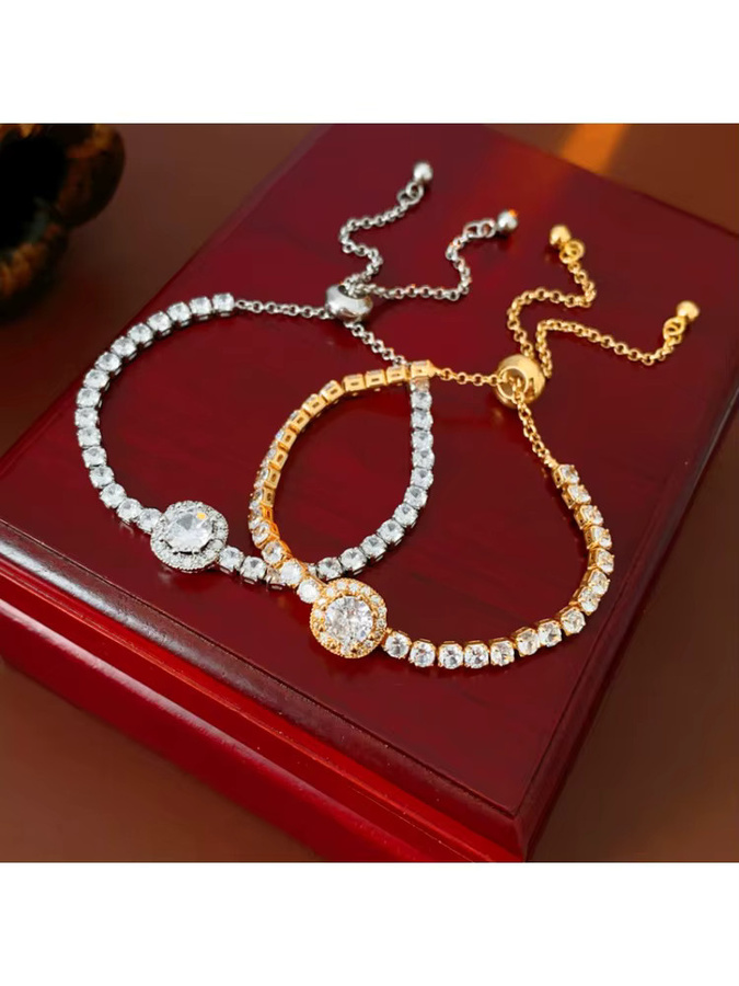 DREJEW Armband, Messing, Bicolor, Kristall, Damen - Bild 4