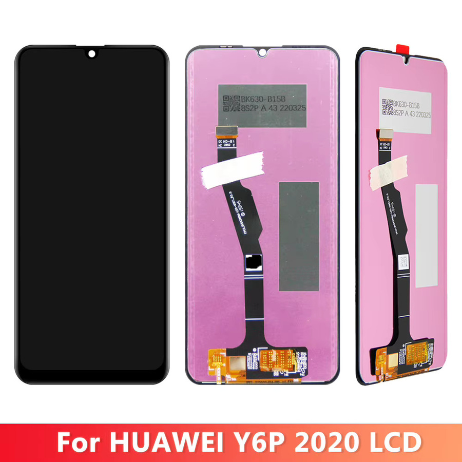 Huawei LCD-Display mit Touchscreen und Rahmen für Y6P 2020, Honor 9A MOA-LX9N und Enjoy 10E, 6,3 Zoll, Schwarz - Bild 4
