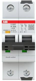 ABB S302P-K20 Leitungsschutzschalter 20A 415V 2CDS382001R0487 - Bild 1