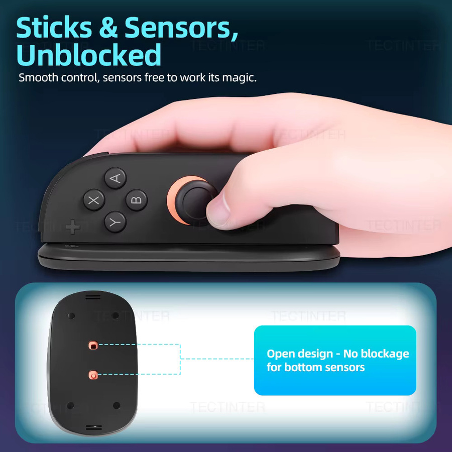 2 Stück Joystick-Controller Mausgriff-Ständer für Nintendo Switch in Schwarz - Bild 4