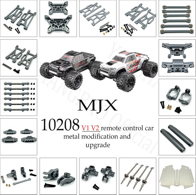 MJX 10208 V1 V2, Ferngesteuertes Auto, Grau, Metall, 1/10 - Bild 1
