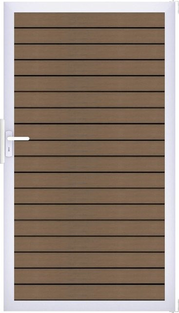 GroJa einflügeliges Tor Solid Rhombus in Teak, B/H: 154 x 180 cm - Bild 1