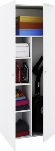 VCM Schrank Vandol II in Weiss aus Holzwerkstoff B/T/H: 39 x 70 x 178 cm - Bild 1