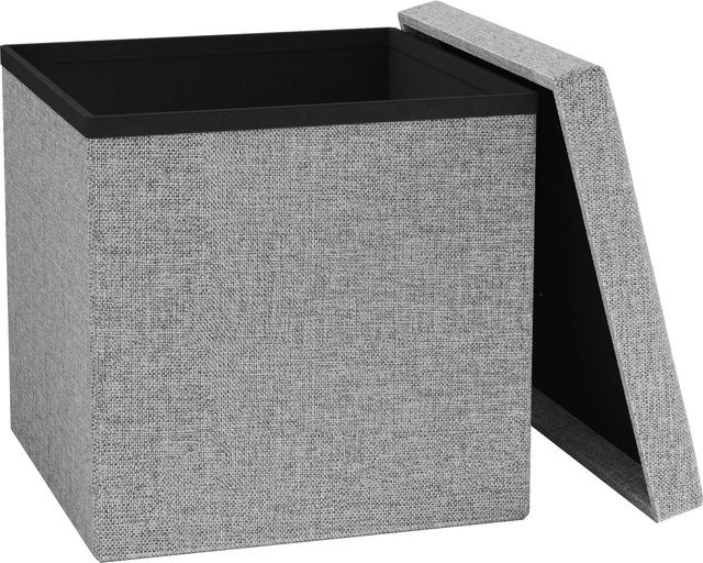 VCM Sitzbank Boxas in Grau mit Stoffbezug für Wohnzimmer, Schlafzimmer oder Flur - Bild 1