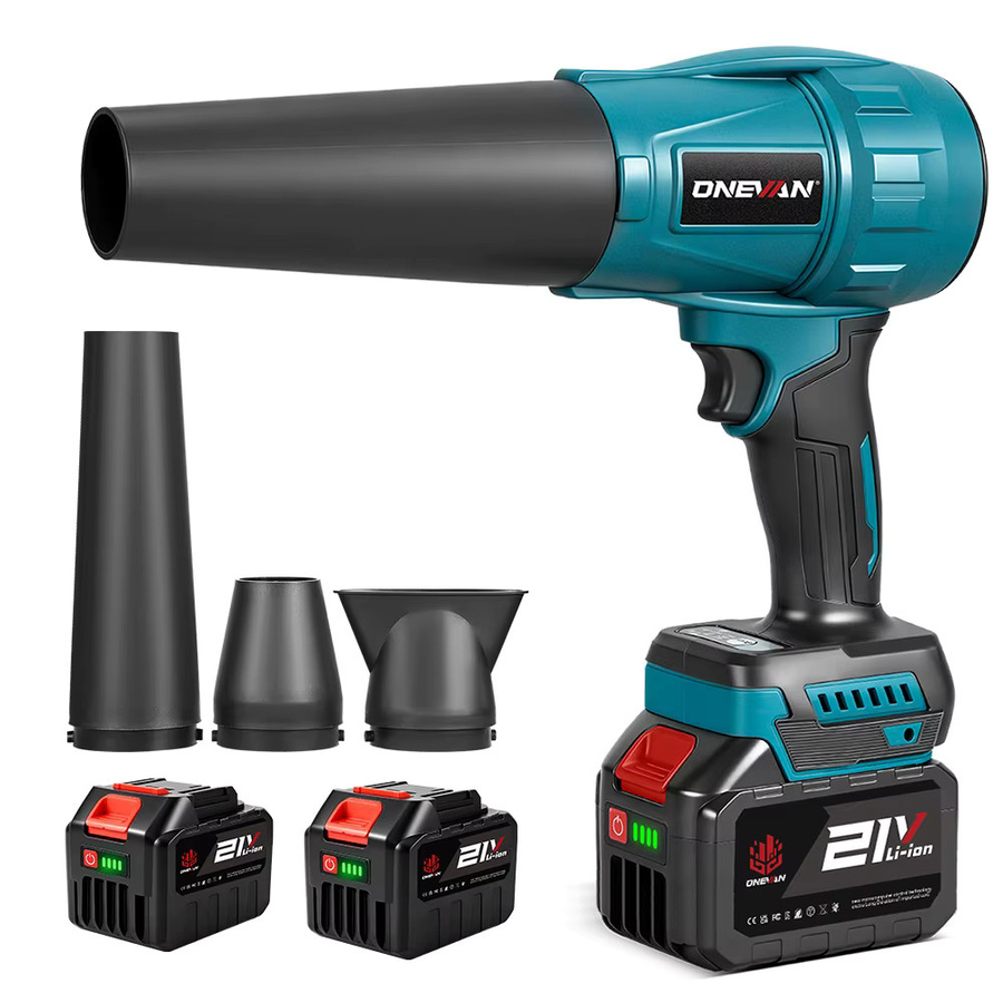 ONEVAN Bürstenloses elektrisches Turbo Gebläse Jet Fan 3500 W mit 300000 RPM für Makita 18 V Akku, Blau - Bild 6