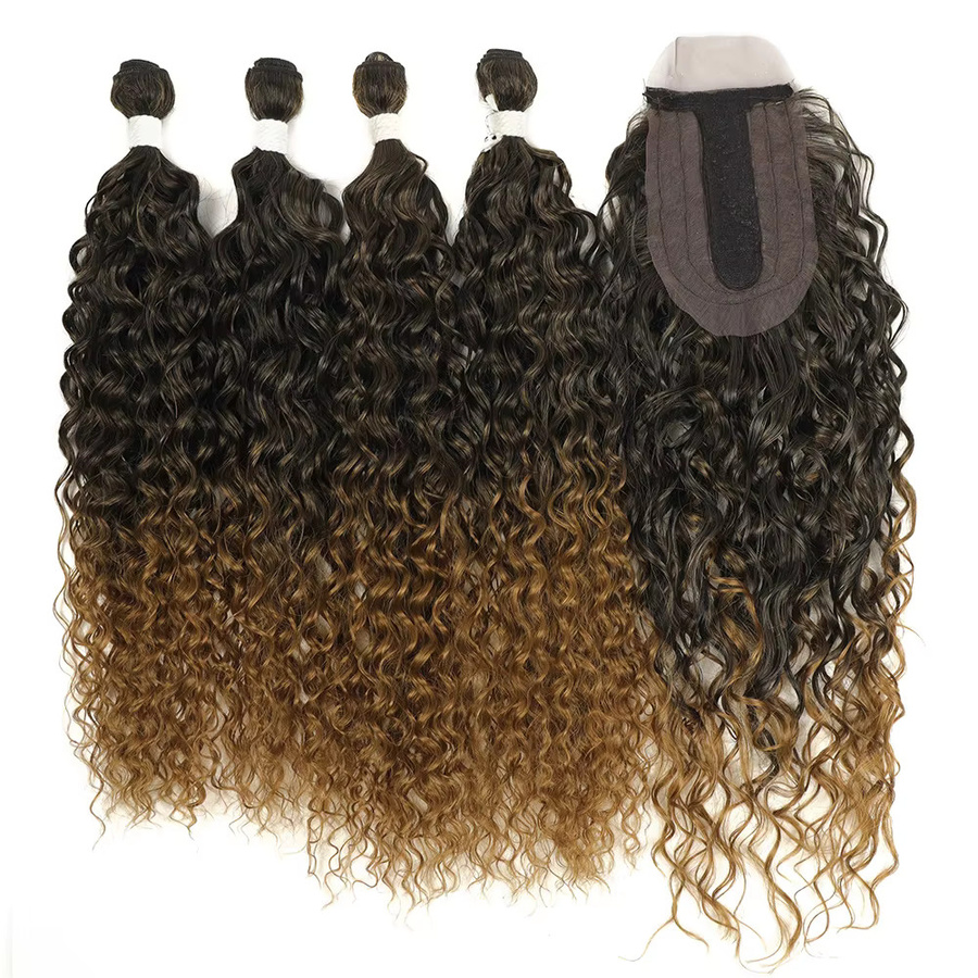 YAKIBEAUTY Haarbündel Kinky Curly Deep Wave, 22-24 Zoll, 260g, 4 Stück - Bild 2