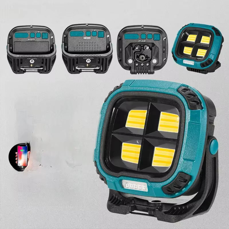ESMARTER LED Taschenlampe mit Haken und Magnet, wiederaufladbar, Schwarz, ideal für Camping, Wandern und Angeln mit Powerbank-Funktion - Bild 7