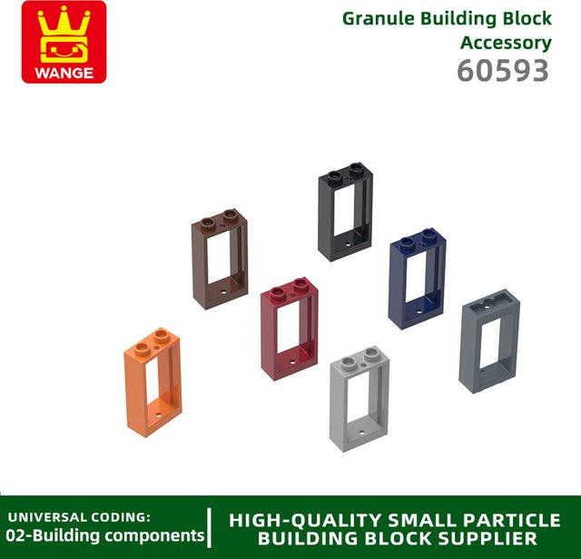 Wange Fensterrahmen Bausteine 78-teiliges Set Dark Green Multicolor - Bild 1