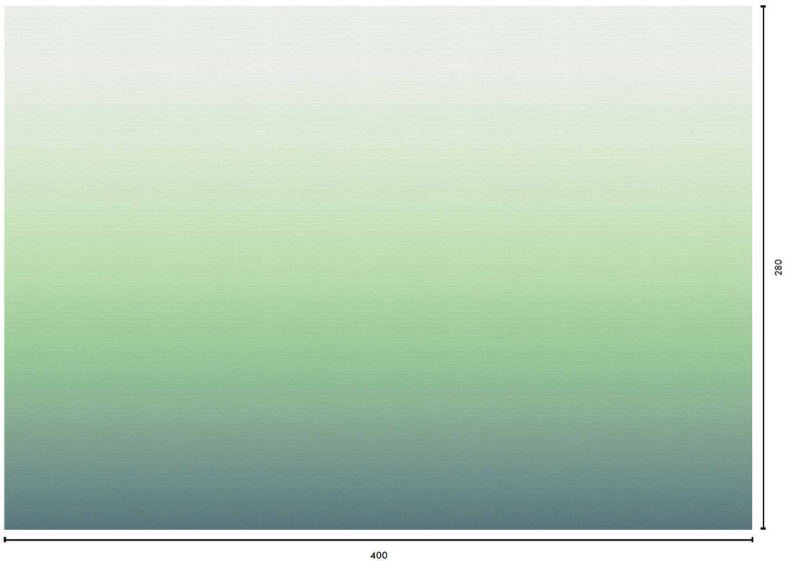 Coordonne Wandbild Foradada in Grün – Abstraktes Landschaftsmotiv als rechteckige Wanddekoration im Querformat - Bild 1