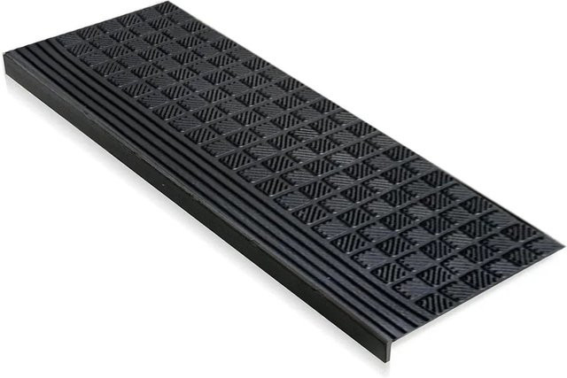 Karat Gummi Stufenmatte Diamond für den Außenbereich, Schwarz, B: 65 cm, T: 25 cm - Bild 1