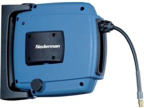 NEDERMAN Schlauchaufroller Typ H20 Wandmontage in Blau mit 8m Schlauch 5/16 - Bild 1