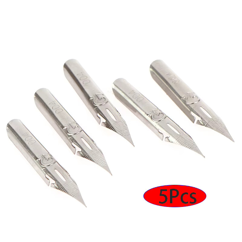 5 Stück Retro G-Spitzen aus Metall in Silber für englische Kalligraphie und Schreibutensilien - Bild 2
