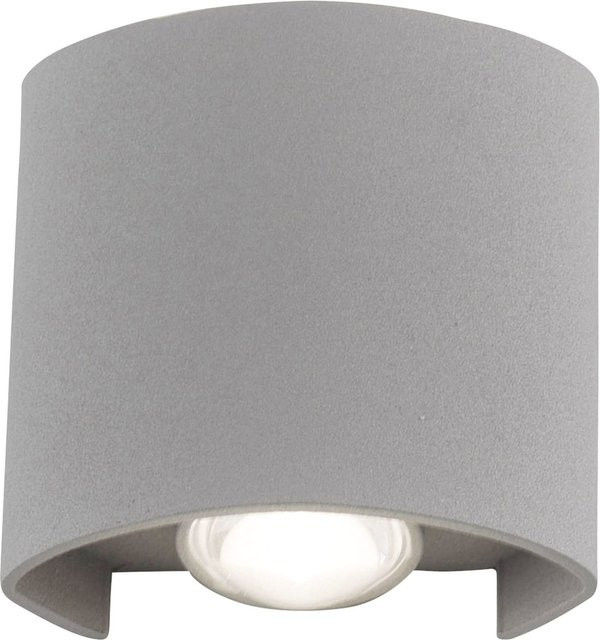 Paul Neuhaus Wandleuchte in Silber und Grau im modernen Design mit IP54 Schutzart - Bild 1