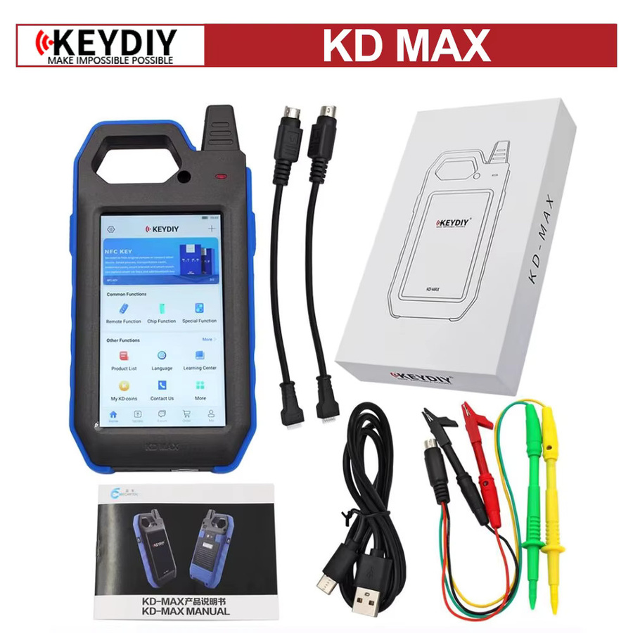 KEYDIY KD MAX Auto Key Programmer mit Remote Generator, Chip Reader und Frequenz Tester als multifunktionales Smart Unlocker Gerät - Bild 3