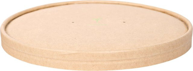 NATUREStar Deckel aus Kraftpapier für Schalen, Farbe: Braun, Durchmesser: 18,5 cm, 50 Stück pro Packung - Bild 1