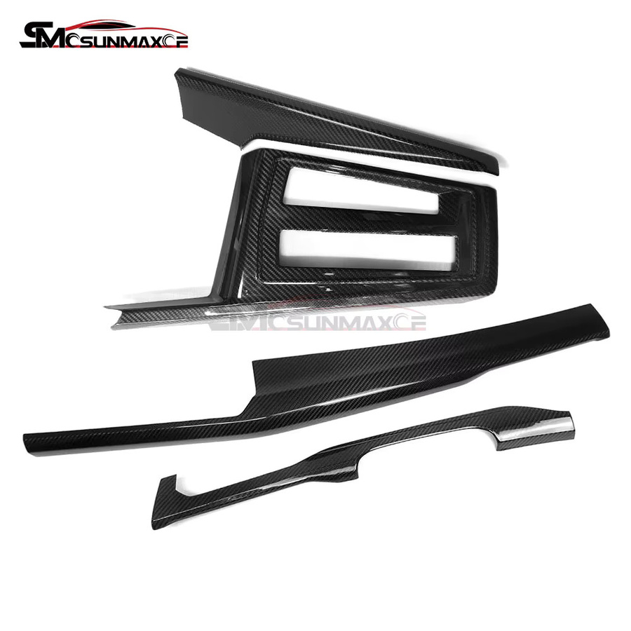 SMCSUNMAXCF Carbonfaser Interieur-Kit für VW Golf 8 MK8 und Golf 8.5 MK8 2020-2026 in Schwarz für Armaturenbrett, Mittelkonsole und Fensterschalterblenden - Bild 5