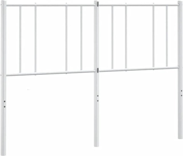 vidaXL Metall-Kopfteil in Weiß, Matt, Breite: 160 cm, Höhe: 90 cm, Tiefe: 3 cm - Bild 1