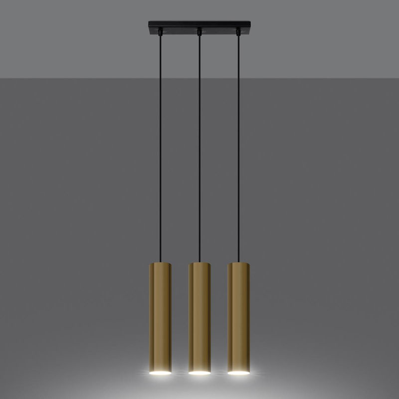 SLV Lagos Moderne Pendelleuchte aus Metall in Gold, 3 x GU10 - Bild 2