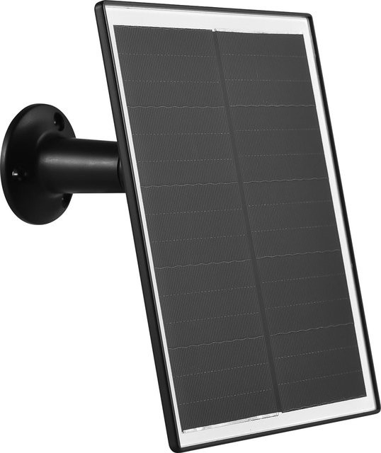 Aneng 10W Solarpanel für Überwachungskameras mit Typ-C und Micro USB Anschluss, IP65 wasserdicht, schwarz - Bild 1