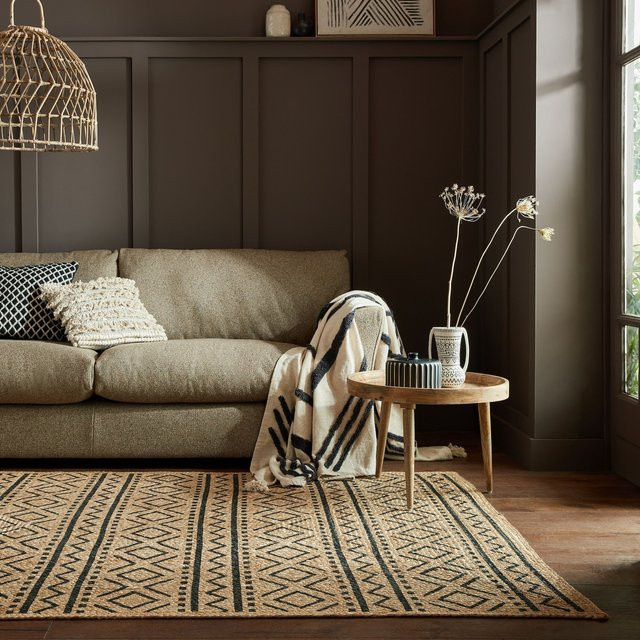 Jute-Teppich NEATH von Kadima Design im Boho-Stil mit Berber-Zeichnung, Braun-Schwarz, B/T: 200 x 290 cm - Bild 1