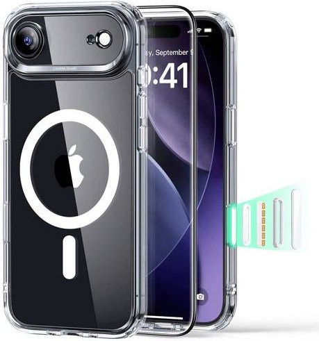 ESR Classic Hybrid Hülle für Apple iPhone 17 Air mit Displayschutz, Transparent, MagSafe kompatibel - Bild 1