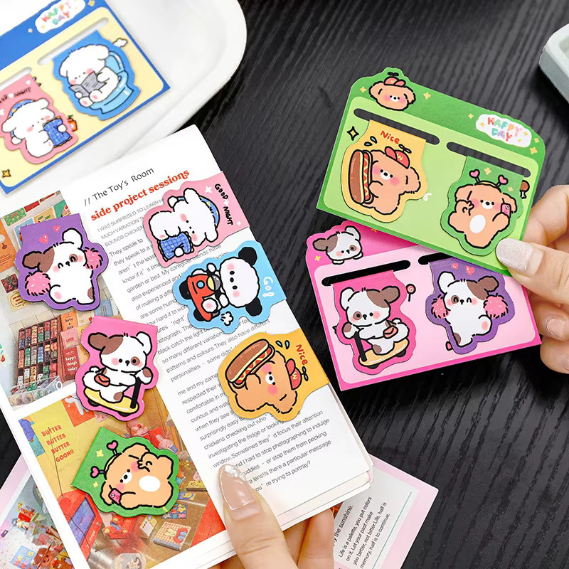 Magnetisches Lesezeichen Cartoon Naughty Dog in Multicolor aus Kunststoff - Bild 2