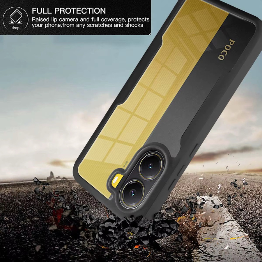 Xiaomi Poco X7 X6 X5 X4 X3 Pro Handyhülle Transparent Anti Shock und Anti Fall 360 Grad Schutz - Bild 3