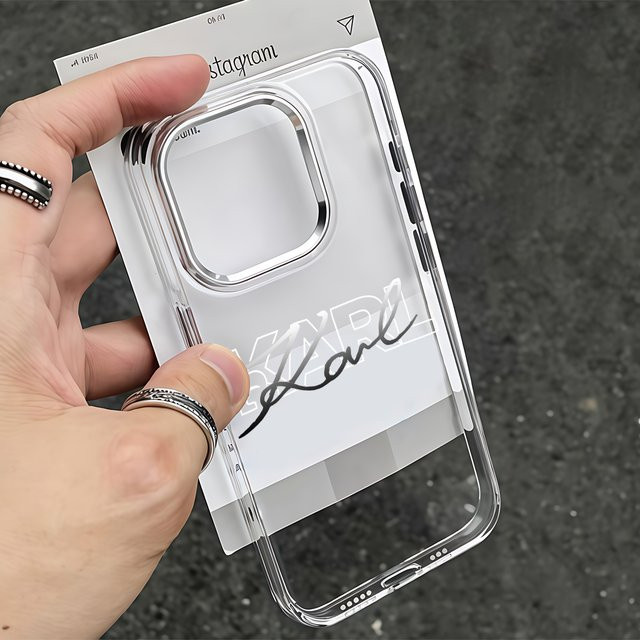 Transparente Handyhülle von K-K-Karl für Apple iPhone Modelle, weiches Design - Bild 1