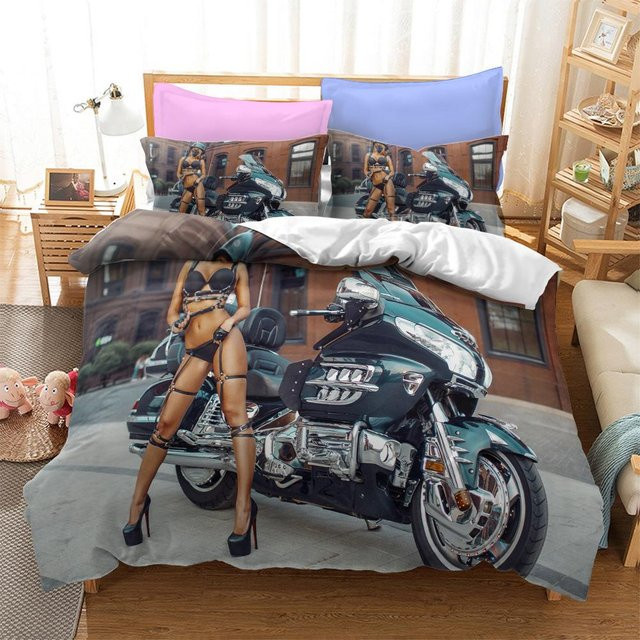 Bettwäsche Set Lodestar mit Bikini-Motiv, Bettbezug und Kissenbezug, Mehrfarbig, B/H: 200 x 200 cm - Bild 1