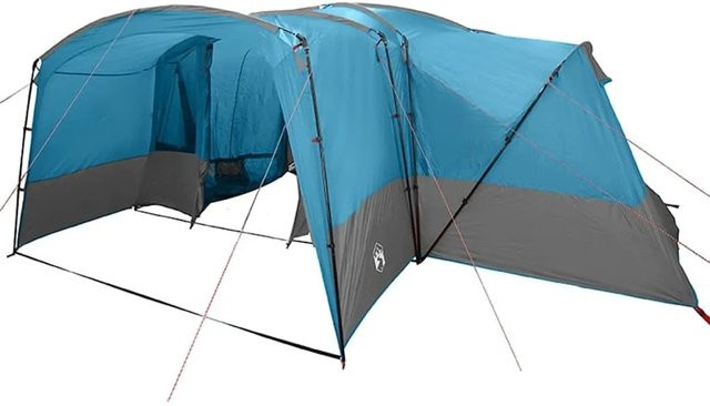 vidaXL Familienzelt in Blau und Grau H x B x T: 230 x 760 x 645 cm - Bild 1