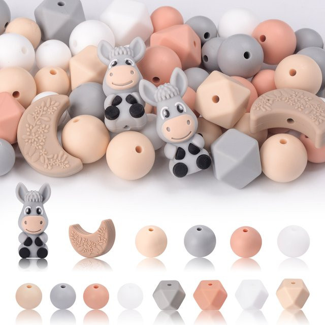 LOFCA Perlen Set, Silikon, Bunt, Verspielt - Bild 1