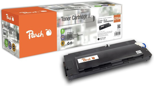 Peach CFX4 Toner Schwarz ersetzt Canon FX-4 für Canon Fax L 800, L 900 sowie Canon Laser Class 8500 und 9000 (wiederaufbereitet) - Bild 1