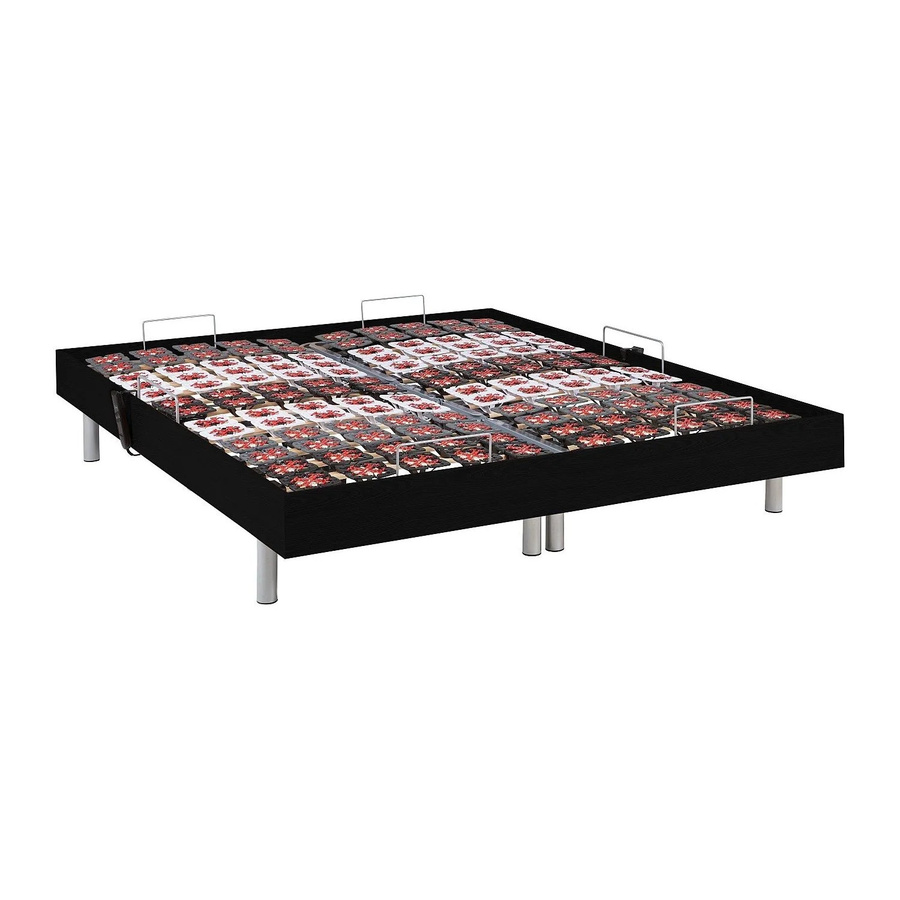 Vente-unique Bettgestell Nafuri mit verstellbarem Lattenrost in Schwarz, 200 cm - Bild 2