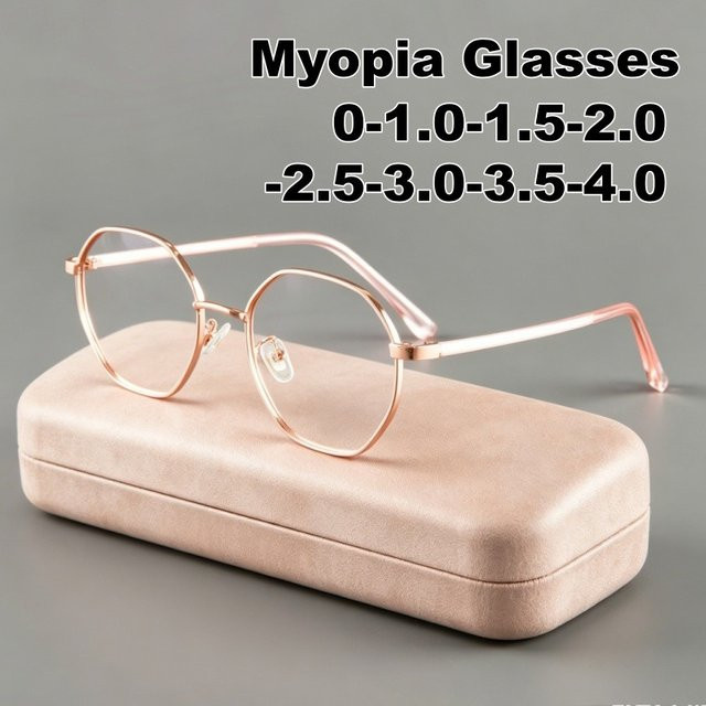 ERIKOLE Korrektionsbrille, hexagonal, Metall, Vollrand, Unisex - Bild 1