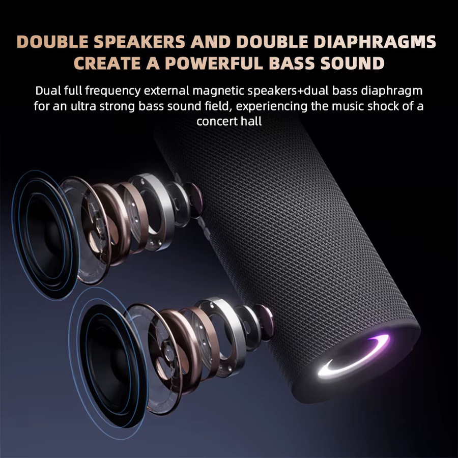 Philips TAS3150 Kabelloser tragbarer Lautsprecher für den Außenbereich, Schwarz, Wasserdicht mit 3600 mAh Akku und Subwoofer - Bild 4