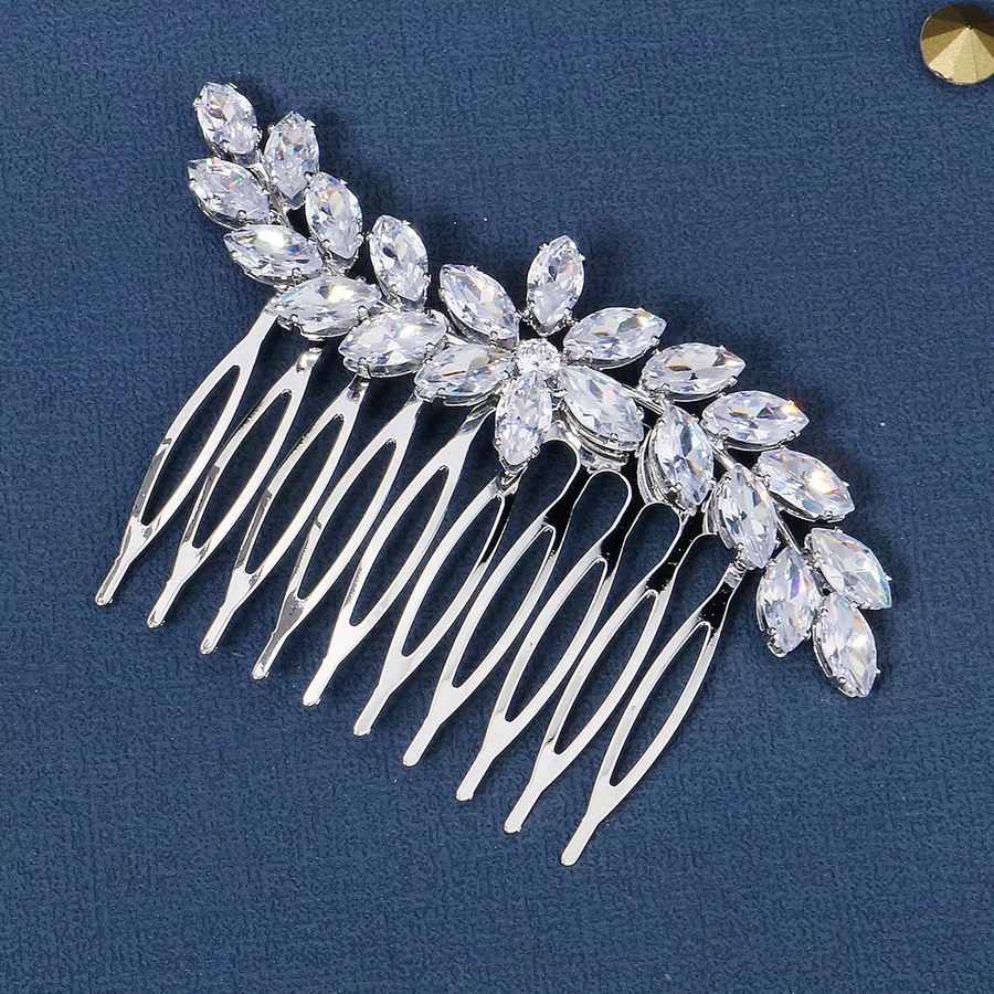 Haar Clips, Zirkonia, Kristall, Damen - Bild 2