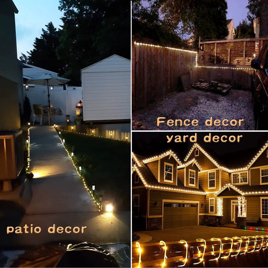 IEEYEEY Solar LED Lichterkette Outdoor für Garten, Hochzeit und Party als Dekoration - Bild 6