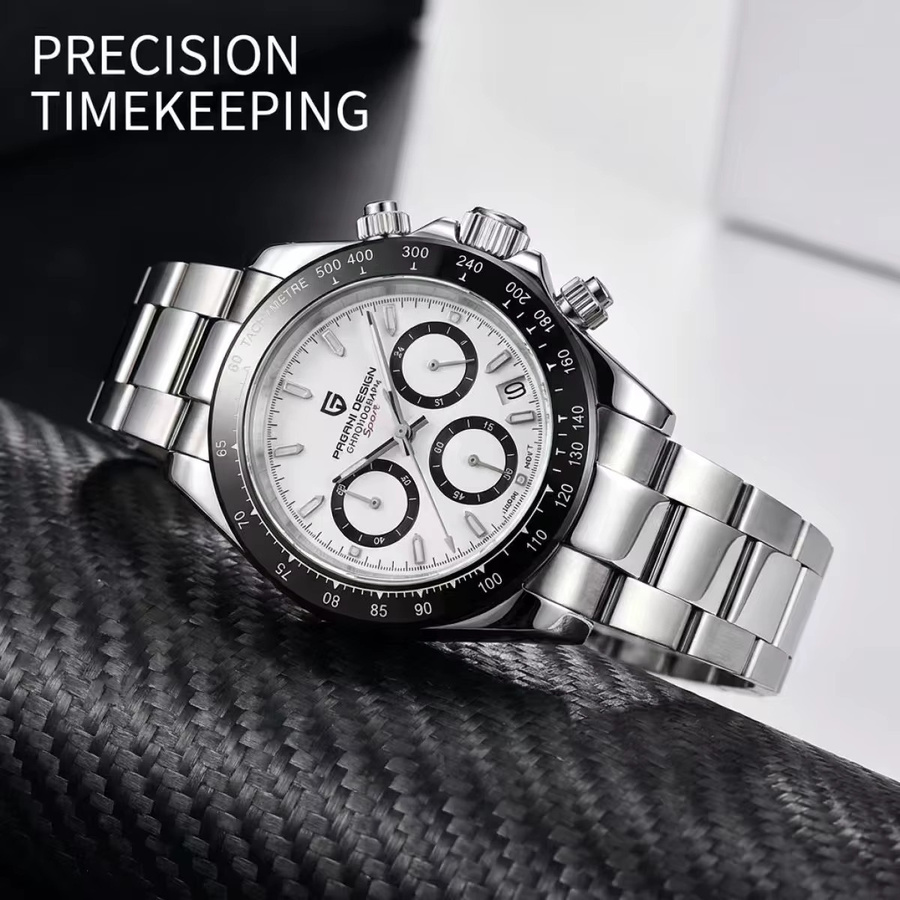 PAGANI DESIGN Chronograph, Quarz, Edelstahl, Saphirglas, Herren - Bild 4