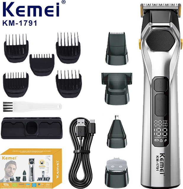 Kemei KM-1791 Elektrischer Bartschneider, Rasierer und Trimmer, Unisex - Bild 1