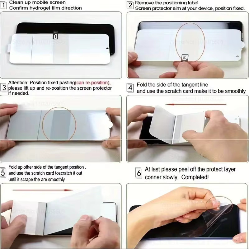 Caynes Hydrogel Privacy Screen Protector mit voller Abdeckung für iPhone 16 Pro Max 17 15 14 13 12 XS Max XR in Transparent - Bild 6