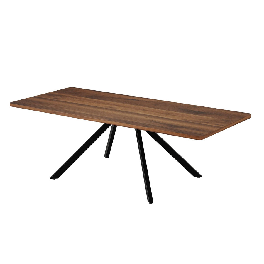 okwish Esstisch ausziehbar für 6-10 Personen in Braun, moderner Esstisch für Esszimmer und Küche, B/T: 240 x 90 cm - Bild 2