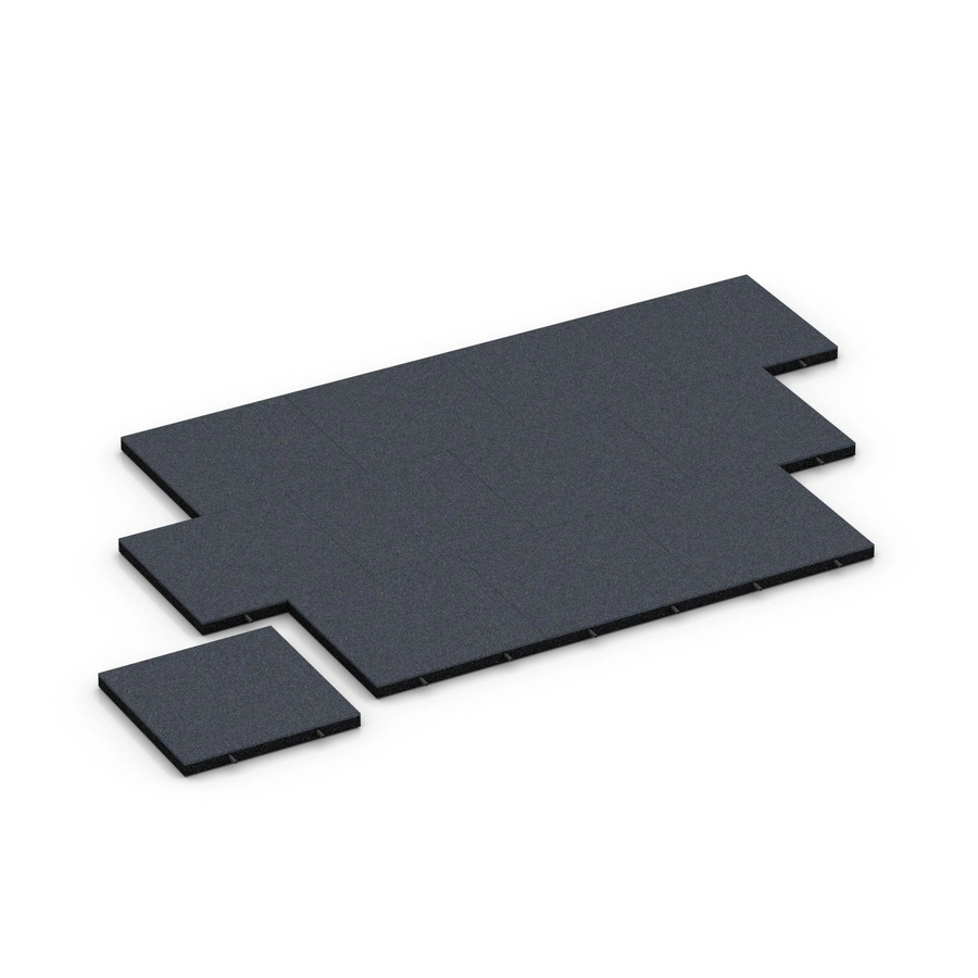WARCO Fallschutzplatten Schiefergrau B/T/H: 50 x 50 x 4,5 cm - Bild 2